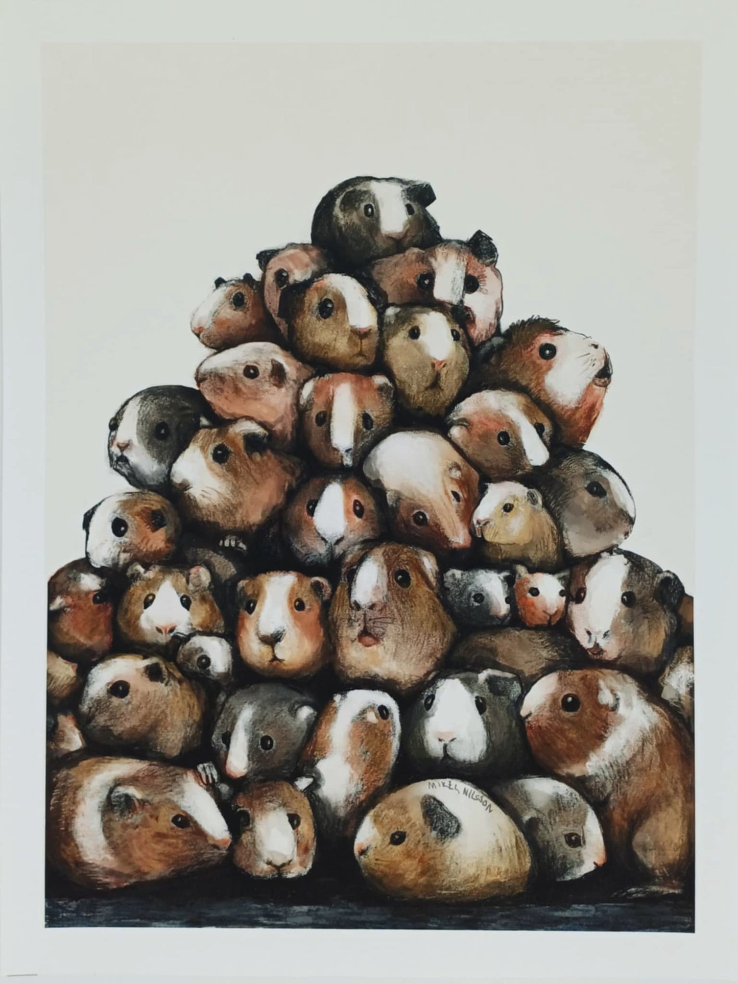 Gicléetryck – "Guineapile" av Mikel Nilsson (signerat)